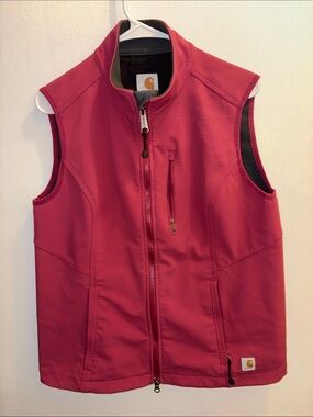 Carhartt Women's Raspberry Pink Workwear Softshell Vest